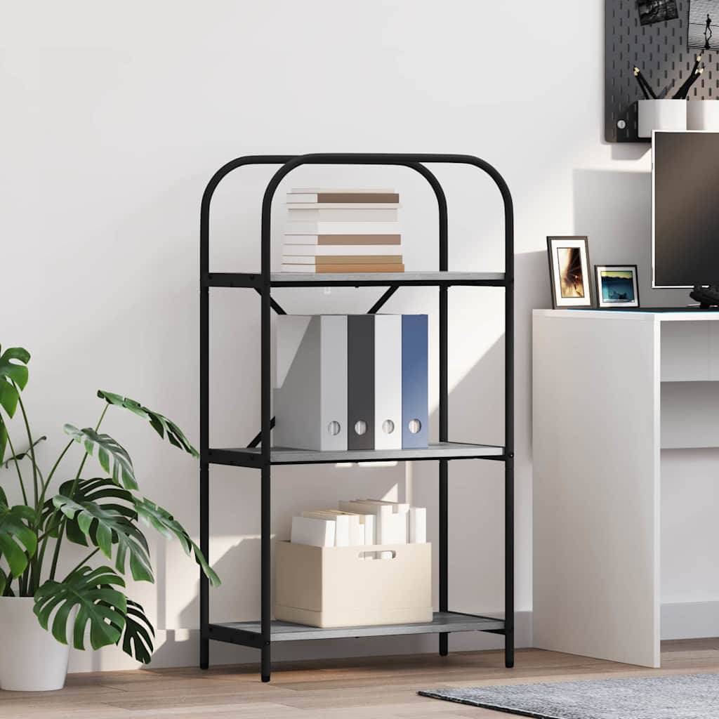 vidaXL Bücherregal Graues Sonoma 60 x 30 x 109 cm Holzwerkstoff