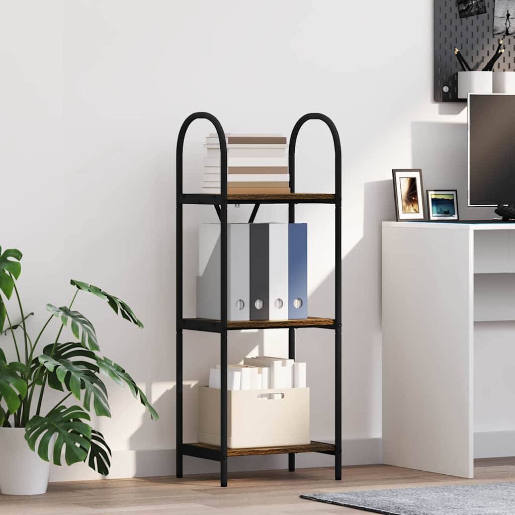 vidaXL Bücherregal Geräucherte Eiche 40 x 30 x 109 cm Holzwerkstoff