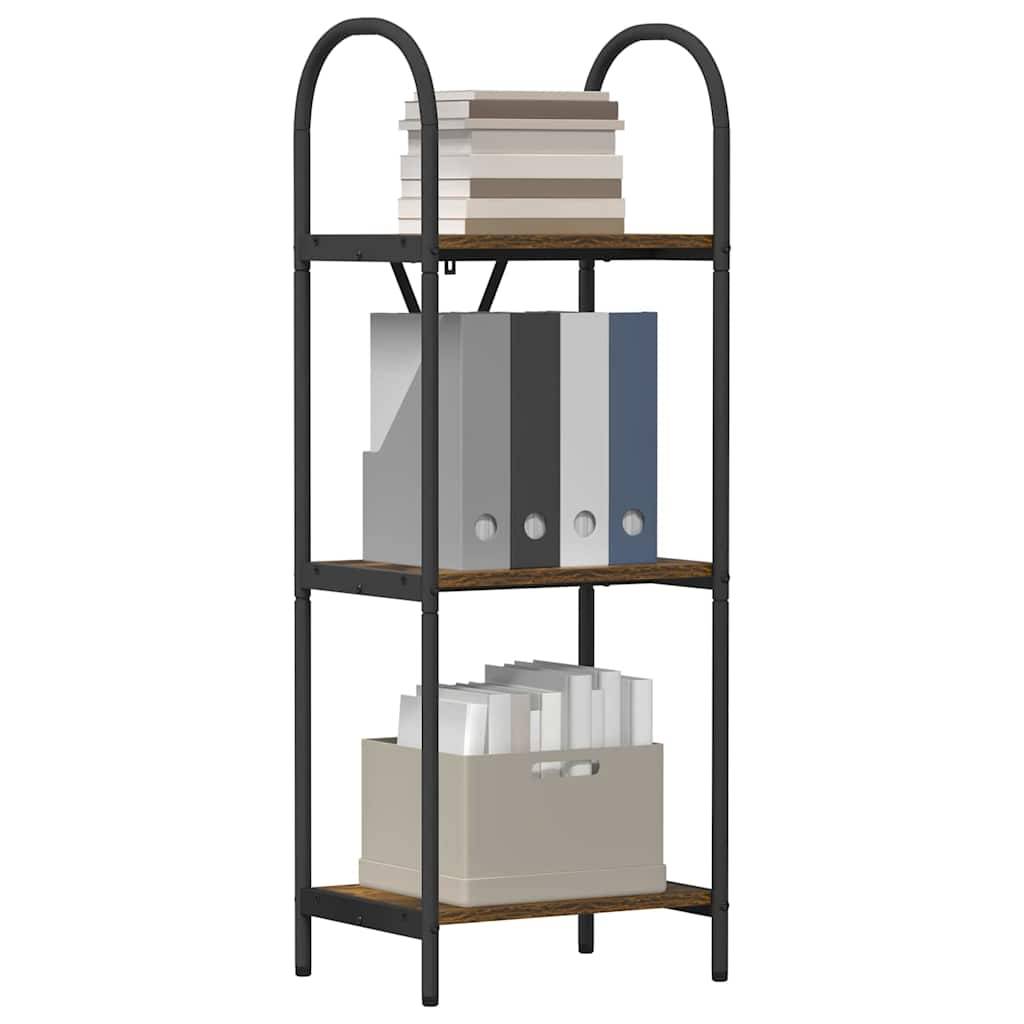 vidaXL Bücherregal Geräucherte Eiche 40 x 30 x 109 cm Holzwerkstoff