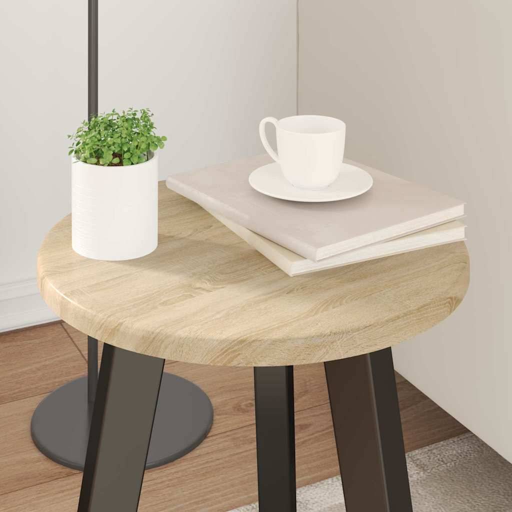 vidaXL Tischplatte Sonoma-Eiche Ø 30 x 1,5 cm Holzwerkstoff