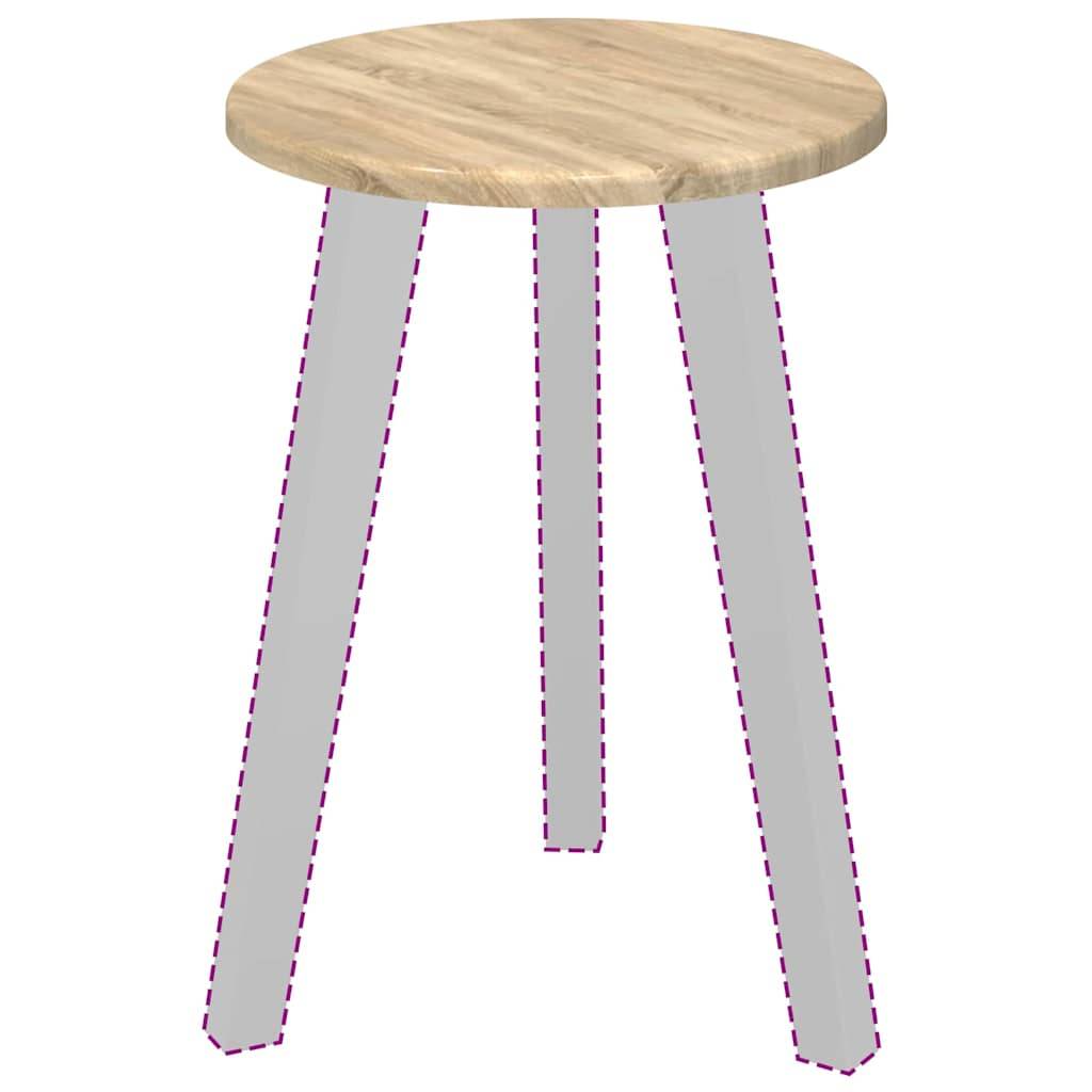 vidaXL Tischplatte Sonoma-Eiche Ø 30 x 1,5 cm Holzwerkstoff