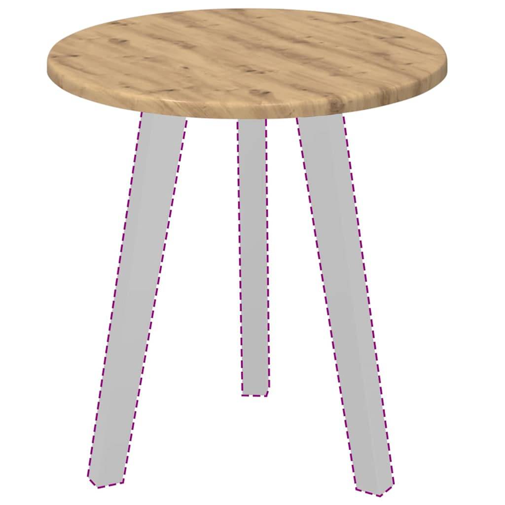 vidaXL Tischplatte Artisan-Eiche Ø 40 x 1,5 cm Holzwerkstoff