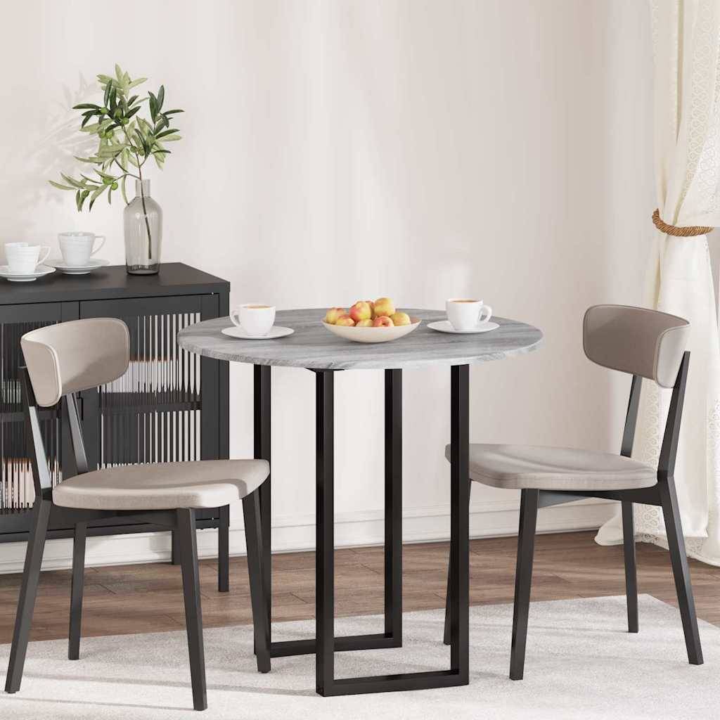 vidaXL Tischplatte Grau Sonoma 80 x 80 x 1,5 cm Holzwerkstoff