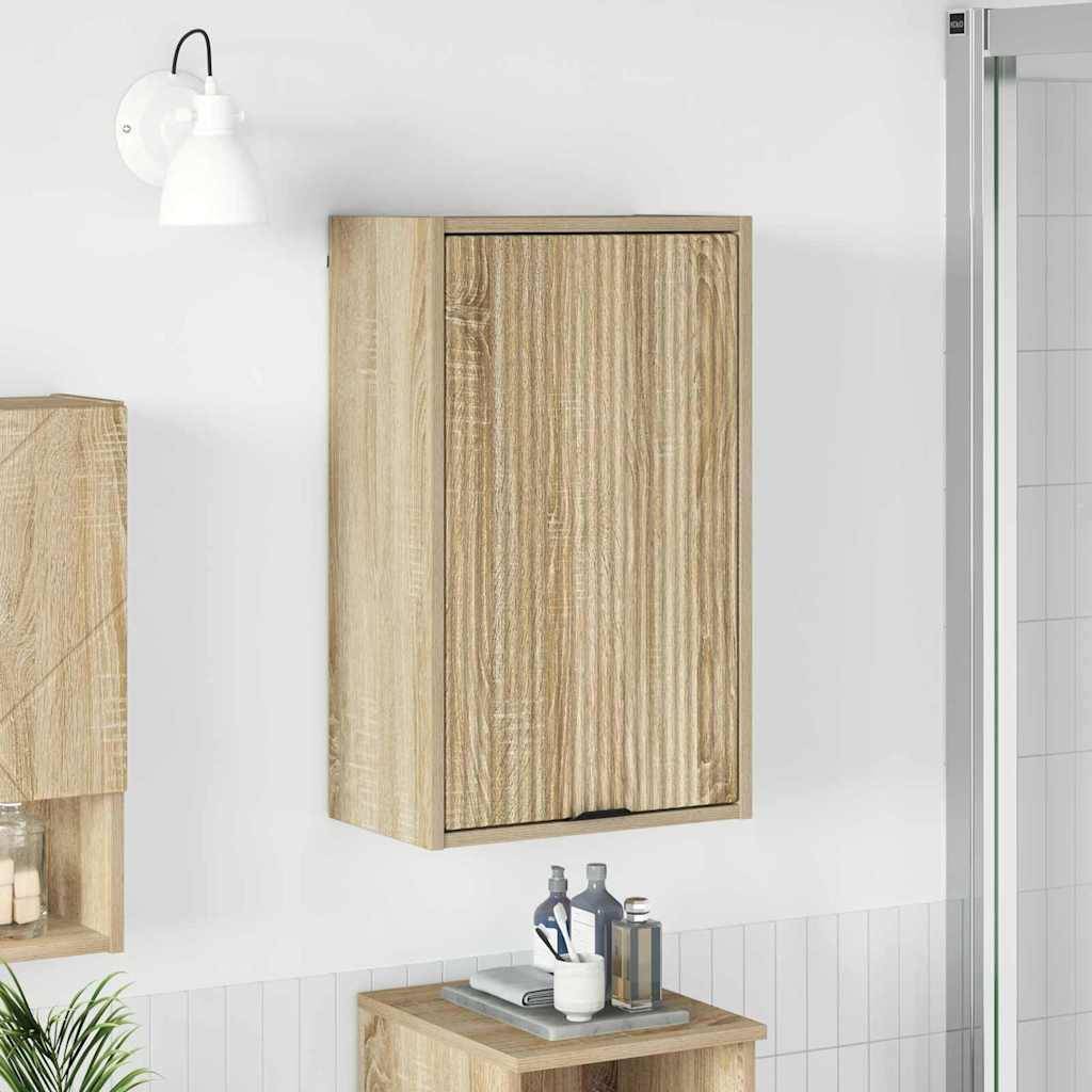 vidaXL Badezimmerschrank Wandmontiert Sonoma-Eiche 39 x 23,5 x 65 cm