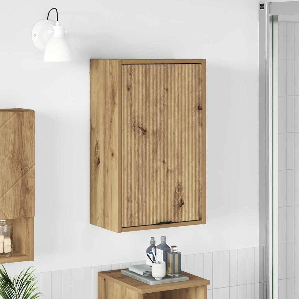 vidaXL Badezimmerschrank Wandmontiert Artisan-Eiche 39 x 23,5 x 65 cm
