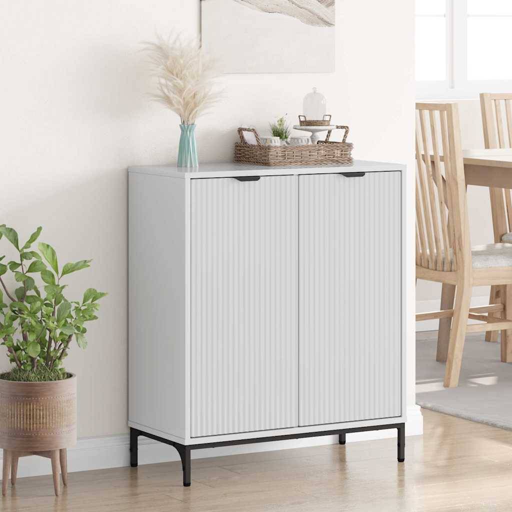 vidaXL Sideboard Hochglanz Weiß 69,5 x 33 x 82 cm Holzwerkstoff