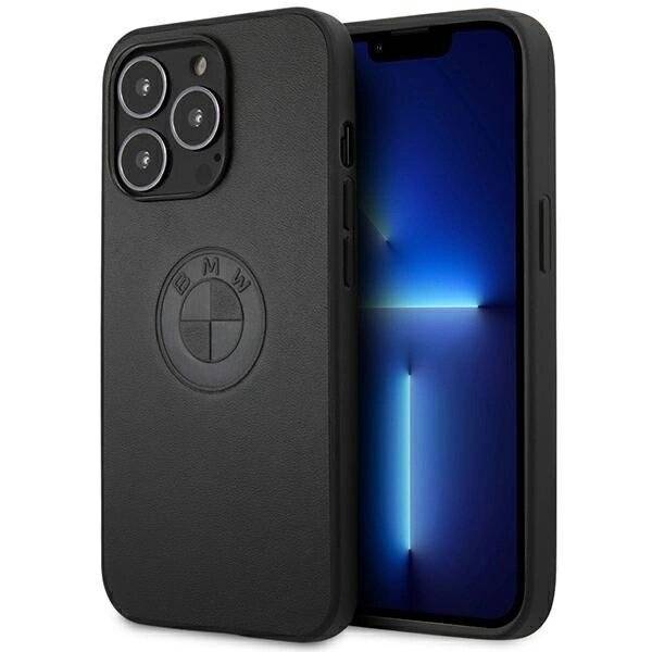 BMW Lederprägungshülle iPhone 13 Pro / – schwarz