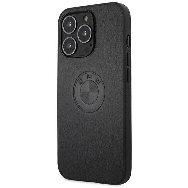 BMW Lederprägungshülle iPhone 13 Pro / – schwarz