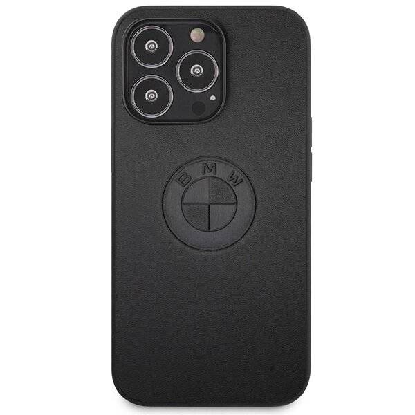 BMW Lederprägungshülle iPhone 13 Pro / – schwarz