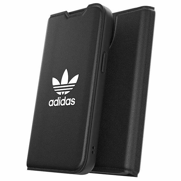 Adidas OR Booklet Case BASIC iPhone 14 6,1" schwarz/schwarz weiß 50181