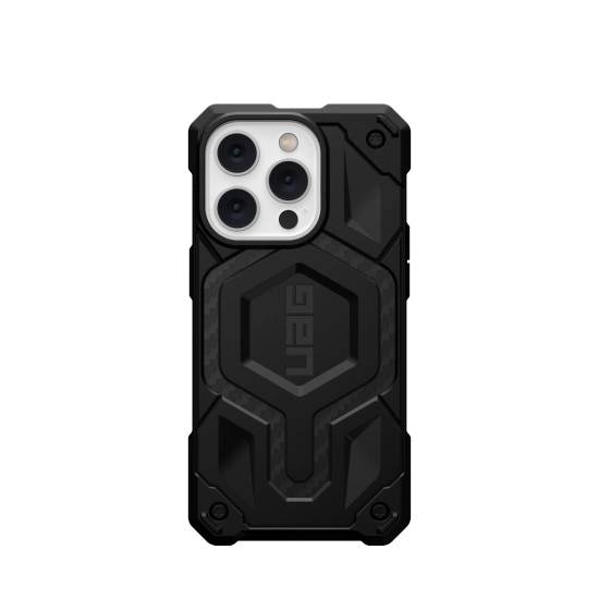 UAG Monarch MagSafe-Hülle iPhone 14 Pro – schwarzer Carbon
