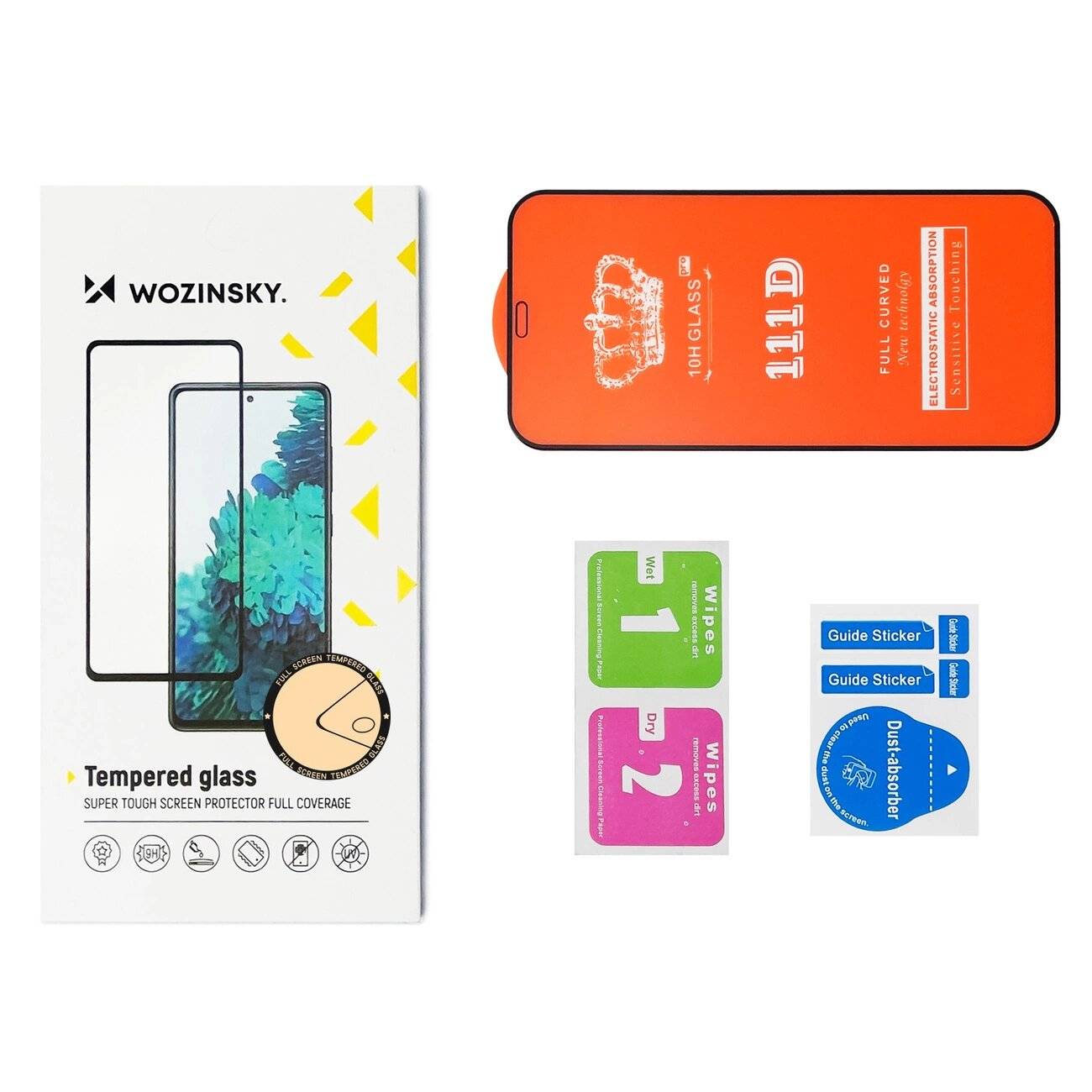 Wozinsky Full Glue Tempered Glass Motorola Moto G Stylus 2022 9H Screen schwarzem Rahmen