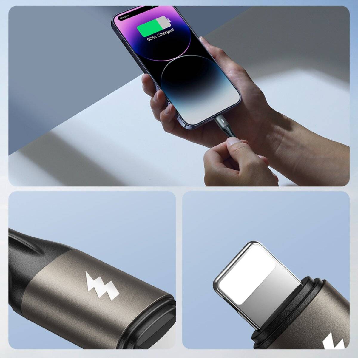 Joyroom Light-Speed ​​​​Series S-A25 USB-C / USB-C-Kabel 100 W 1,2 m – weiß