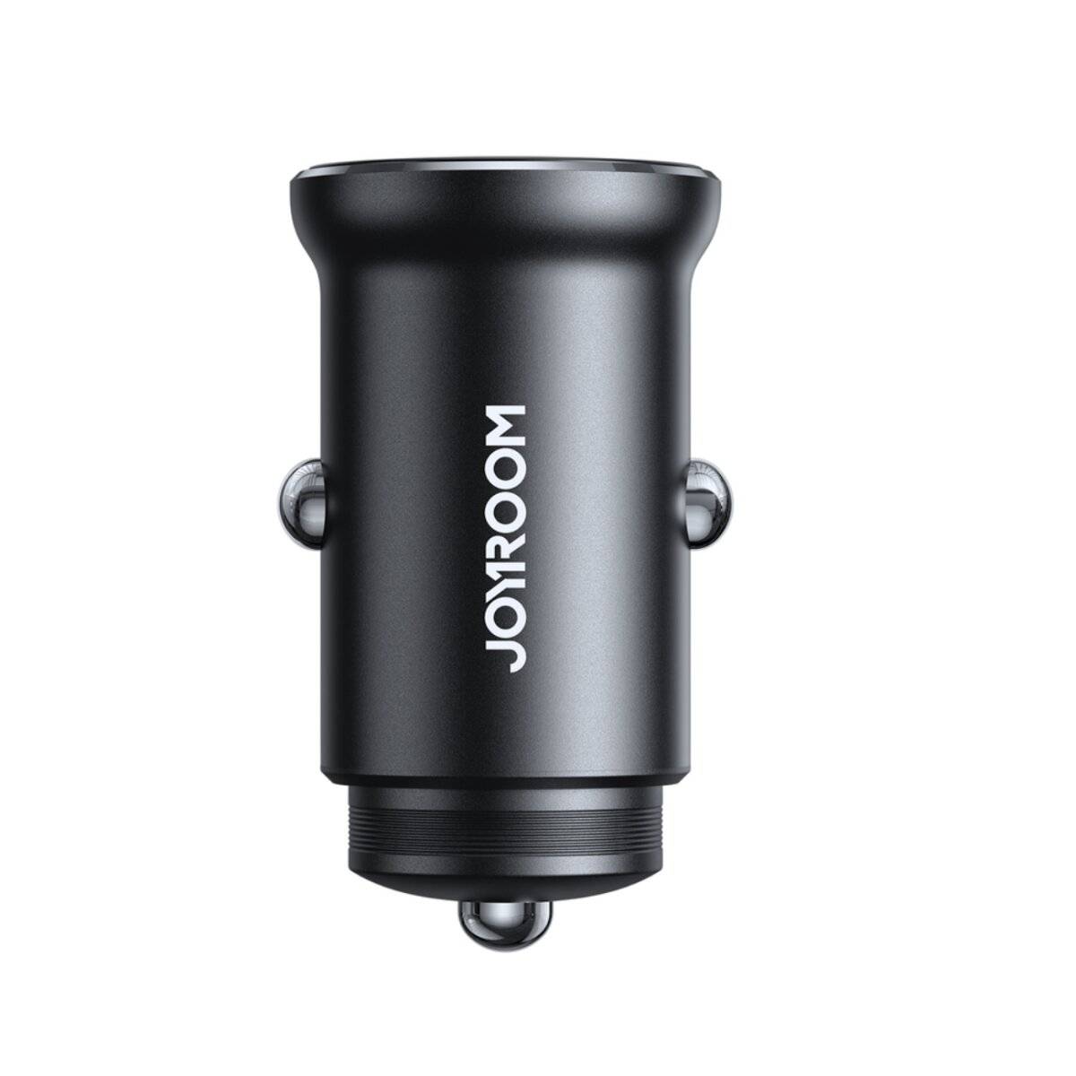 Joyroom JR-CCN06 30W Mini-Autoladegerät 2x USB-C Metall – Schwarz