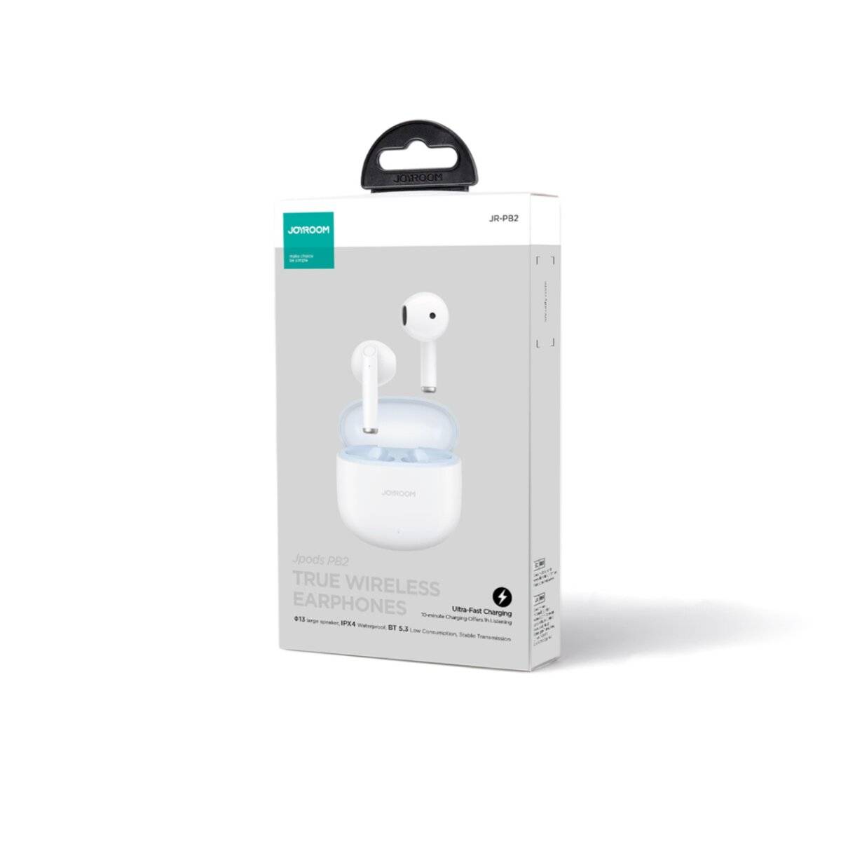 TWS Joyroom Jpods Series JR-PB2 IPX4 Kabellose Kopfhörer – Weiß