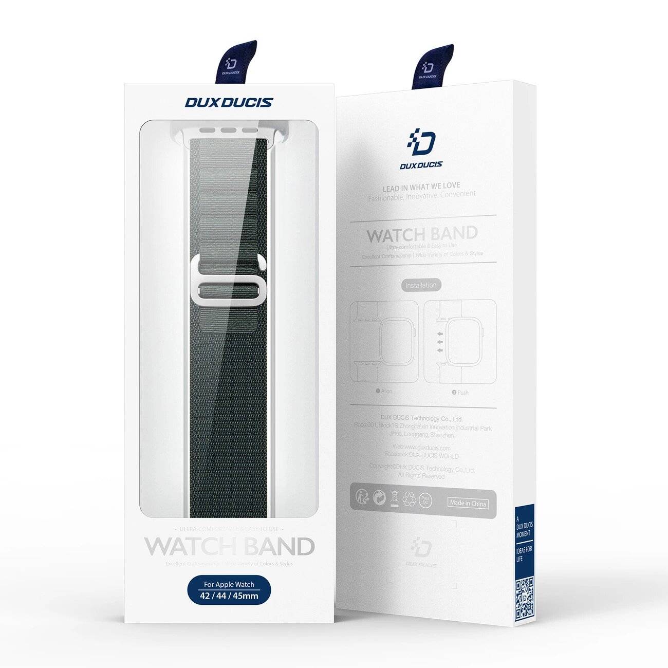 Sportarmband Schnalle Apple Watch 9 / 8 7 6 SE 5 4 3 2 1 41, 40, 38 mm Dux Ducis Strap GS Version