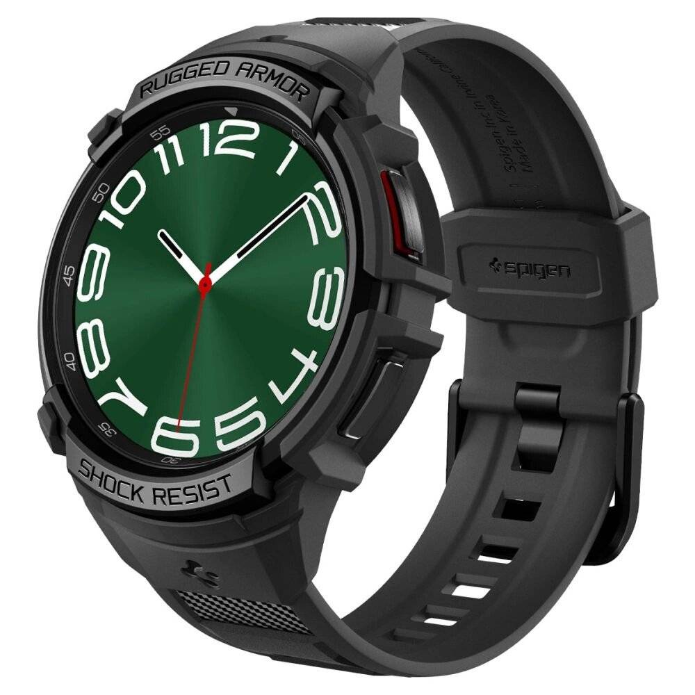 Spigen Rugged Armor Pro Hülle Armband Samsung Galaxy Watch 6 Classic 47 mm – Schwarz