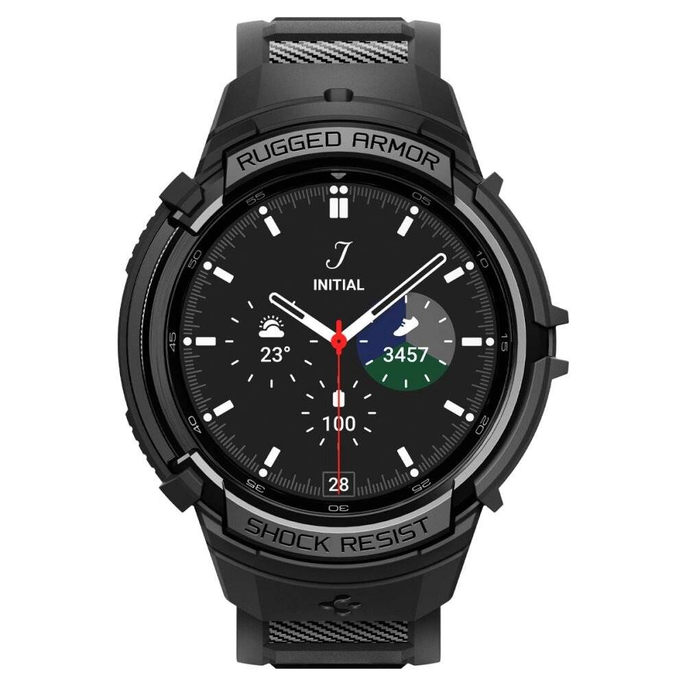 Spigen Rugged Armor Pro Hülle Armband Samsung Galaxy Watch 6 Classic 47 mm – Schwarz