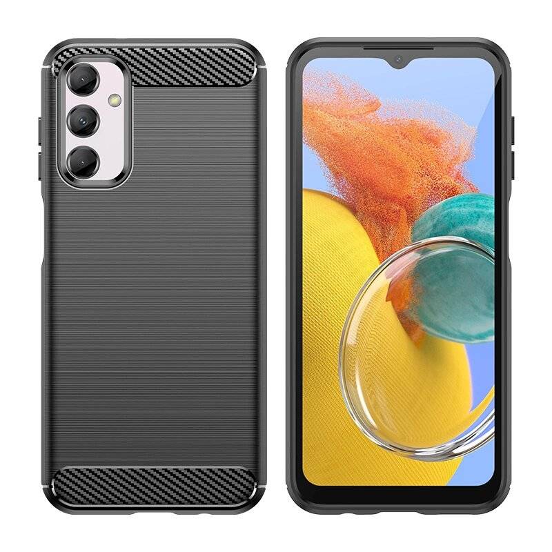Flexible Carbon-Musterhülle Samsung Galaxy M14 Carbon Case - schwarz