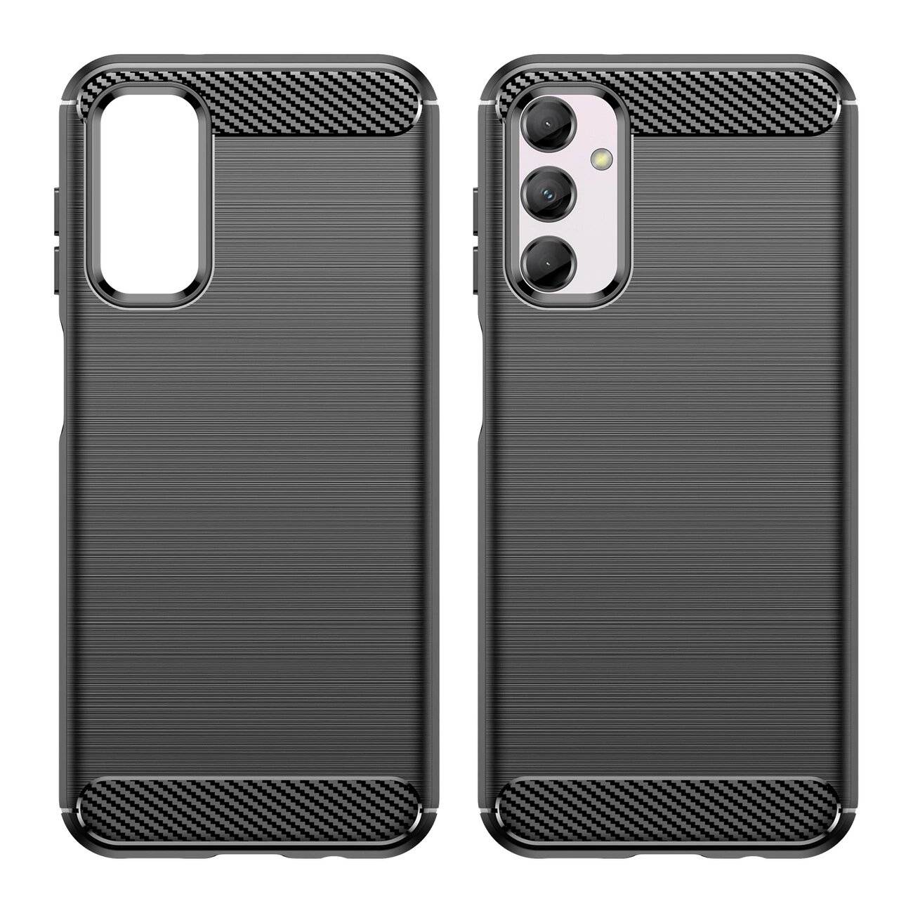 Flexible Carbon-Musterhülle Samsung Galaxy M14 Carbon Case - schwarz