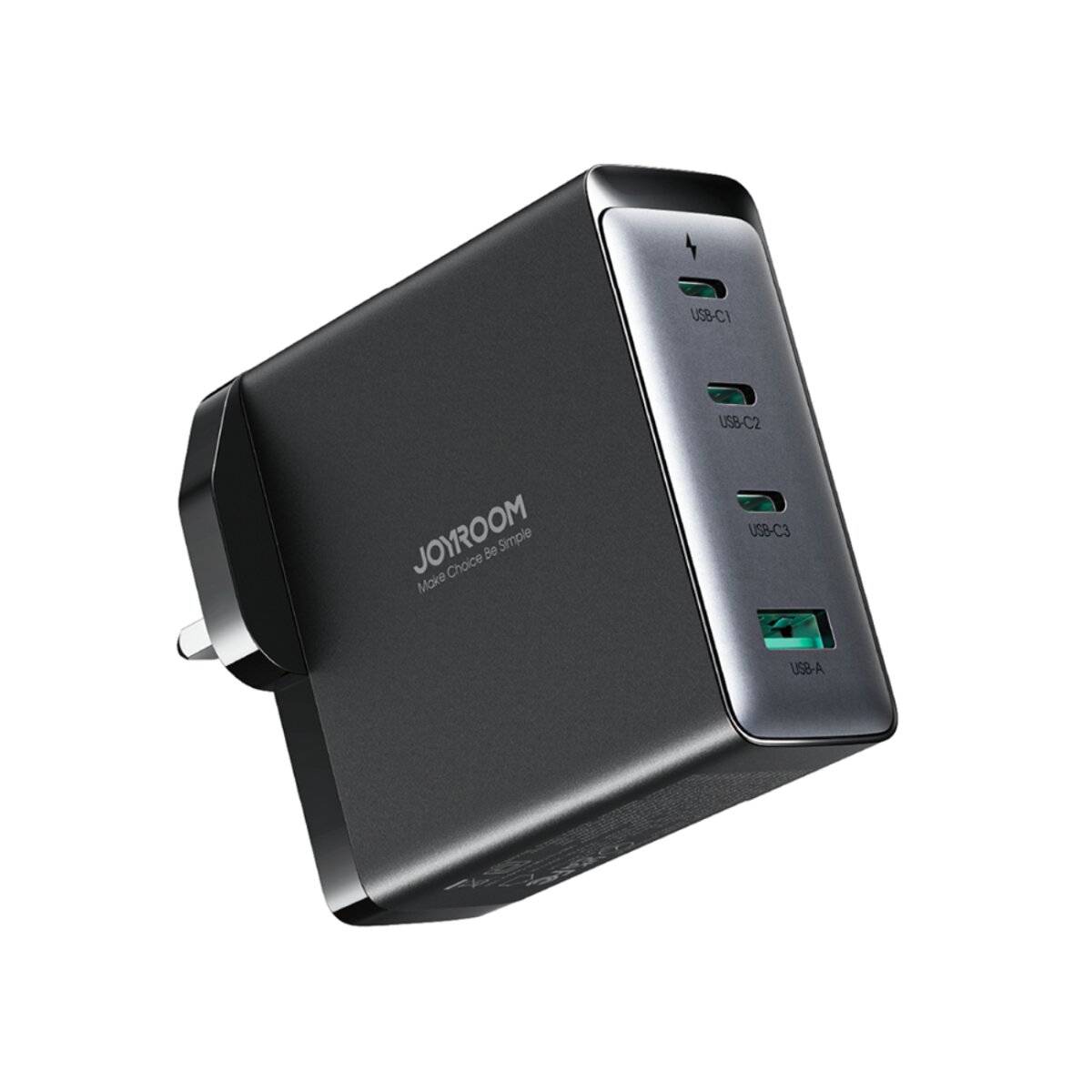 GaN-Ladegerät UK Joyroom JR-TCG05UK 140 W 3x USB-C USB-A + / USB-C-Kabel 240 1,2 m