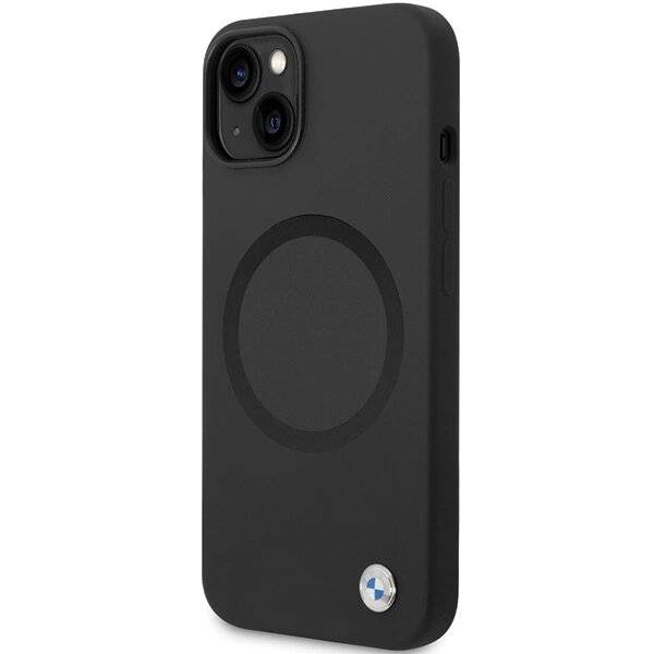 BMW BMHMP14SSILBK2 Hülle iPhone 14 – schwarz Signature Liquid Silicone MagSafe