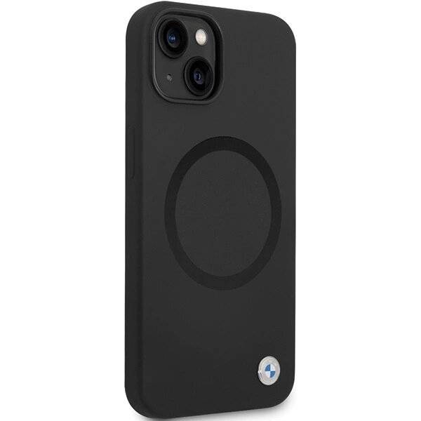 BMW BMHMP14SSILBK2 Hülle iPhone 14 – schwarz Signature Liquid Silicone MagSafe
