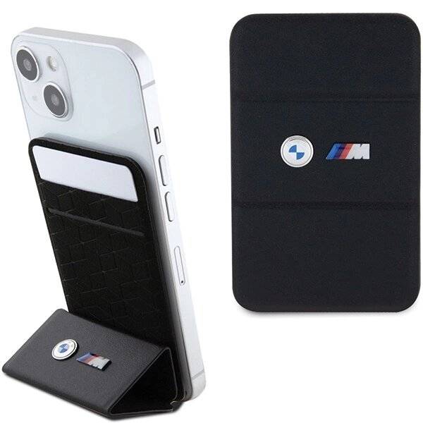 BMW Wallet Card Slot Stand Case BMWCSMMPGK – schwarz MagSafe M Edition Collection