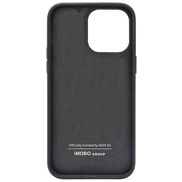 Audi Carbon Fiber Stripe iPhone 14 Pro 6,1″ schwarz/schwarz Hardcase AUS-TPUPCIP14P-R8/D1-BK