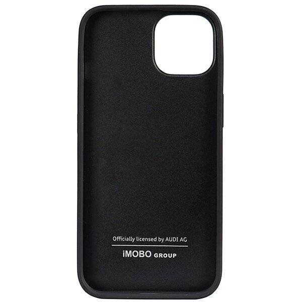 Audi Echtleder iPhone 14 6,1″ schwarz/schwarz Hardcase AU-TPUPPCIP14-Q8/D1-BK