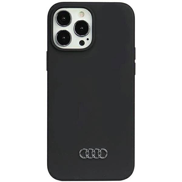 Audi Silikonhülle iPhone 13 Pro Max 6,7″ schwarz/schwarz Hardcase AU-LSRIP13PM-Q3/D1-BK