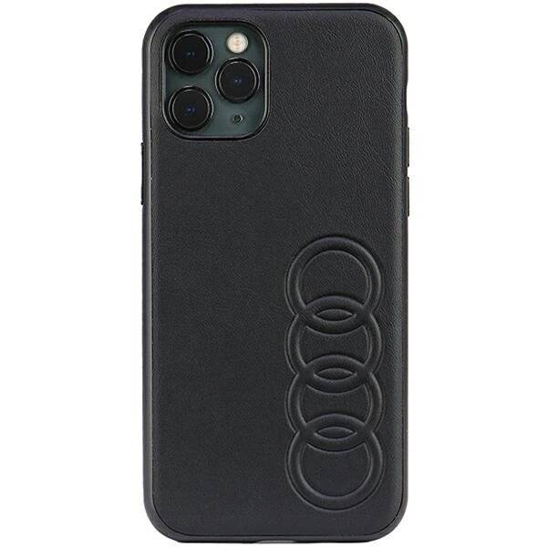 Audi Kunstleder iPhone 11 Pro 5,8″ schwarz/schwarz Hardcase AU-TPUPPCIP11-TT/D1-BK