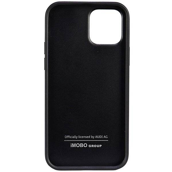 Audi Kunstleder iPhone 12/12 Pro 6,1″ schwarz/schwarz Hardcase AU-TPUPCIP12P-TT/D1-BK