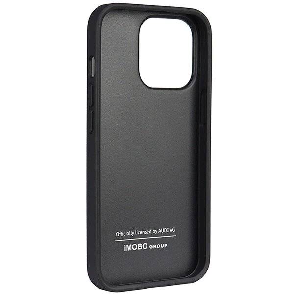 Audi Kunstleder iPhone 13 Pro / 6,1″ schwarz/schwarz Hardcase AU-TPUPCIP13P-TT/D1-BK