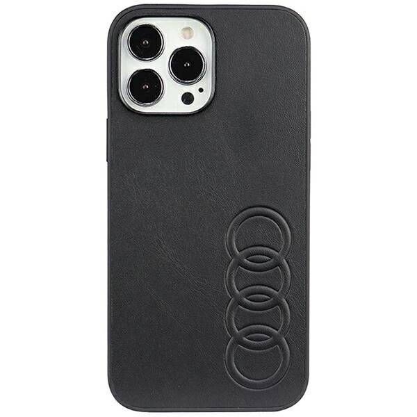 Audi Kunstleder iPhone 13 Pro Max 6,7″ schwarz/schwarz Hardcase AU-TPUPPCIP13PM-TT/D1-BK