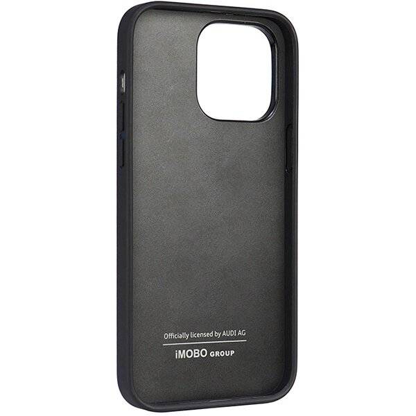 Audi Kunstleder iPhone 14 Pro Max 6,7″ schwarz/schwarz Hardcase AU-TPUPPCIP14PM-TT/D1-BK