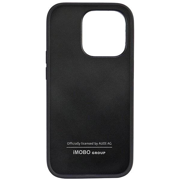 Audi Kunstleder iPhone 14 Pro 6,1″ schwarz/schwarz Hardcase AU-TPUPPCIP14P-TT/D1-BK