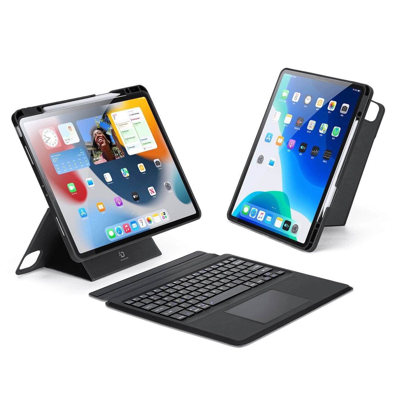 Dux Ducis DK Series Bluetooth-Tastaturhülle Apple iPad Pro 12.9 2020/2021/2022 – Schwarz