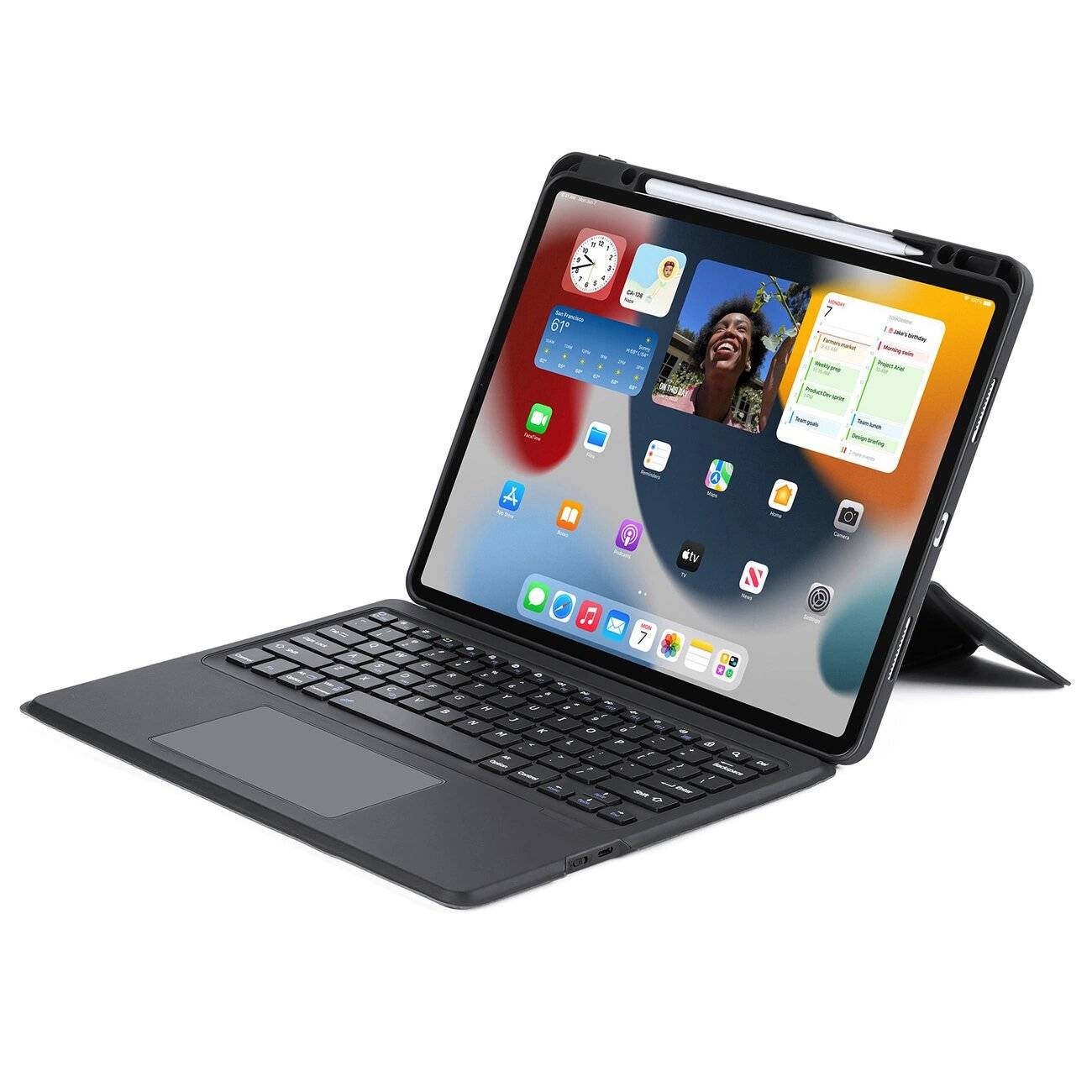 Dux Ducis DK Series Bluetooth-Tastaturhülle Apple iPad Pro 12.9 2020/2021/2022 – Schwarz