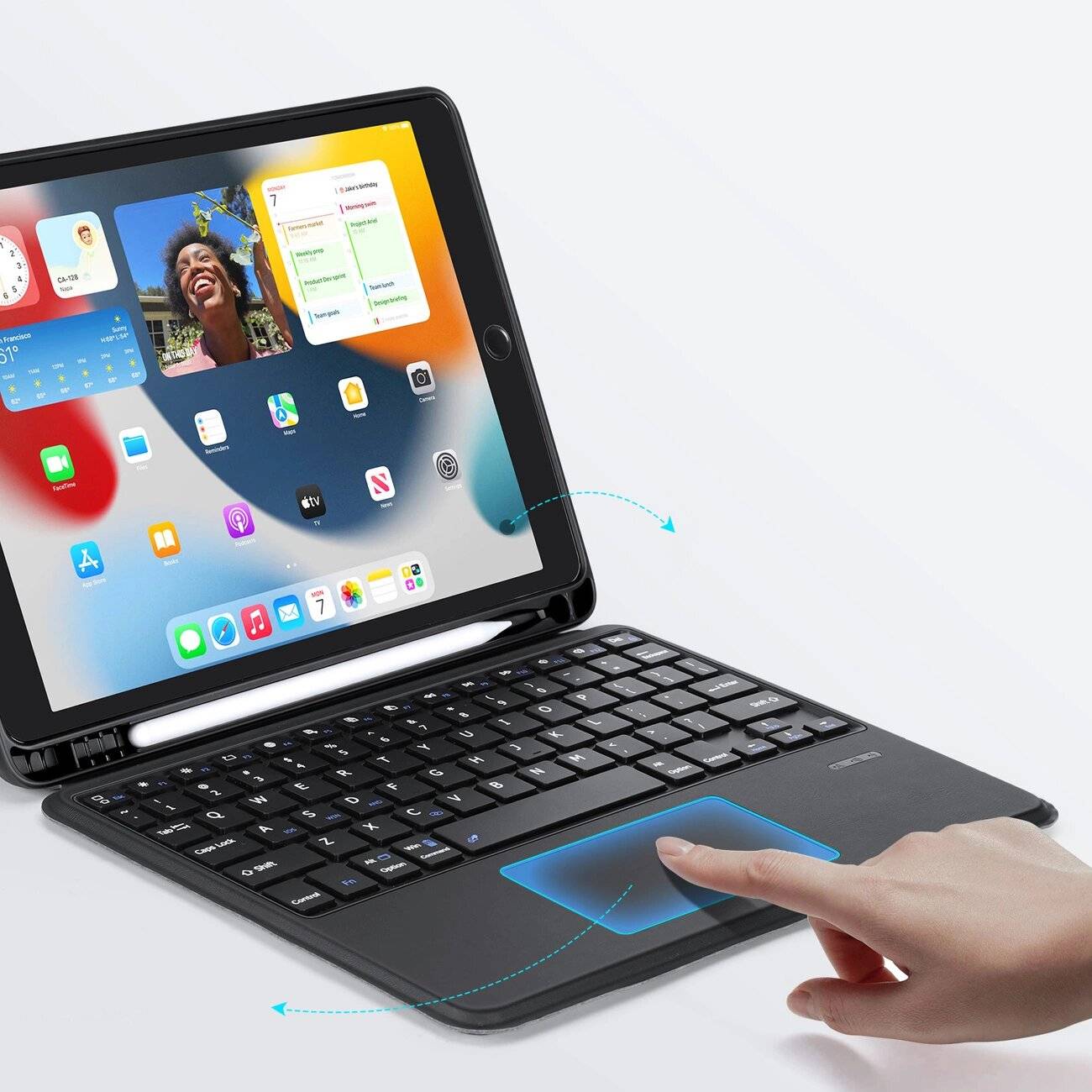 Dux Ducis DK Series Bluetooth-Tastaturhülle Apple iPad 7/8/9 10,2''/iPad Air 3/iPad Pro 10,5''