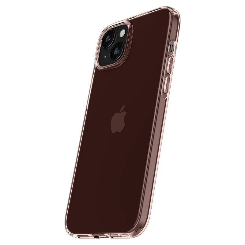Spigen Crystal Flex Hülle iPhone 15 Plus – rosa transparent
