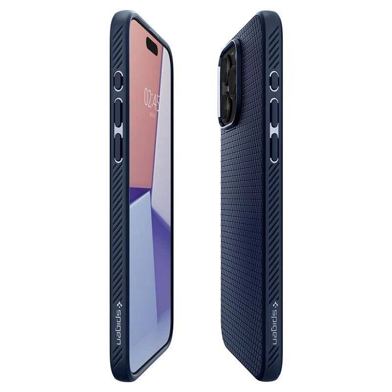 Spigen Liquid Air Hülle iPhone 15 Pro Max – blau