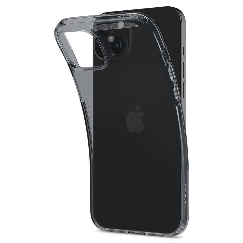Spigen Crystal Flex Hülle iPhone 15 Plus – grau transparent
