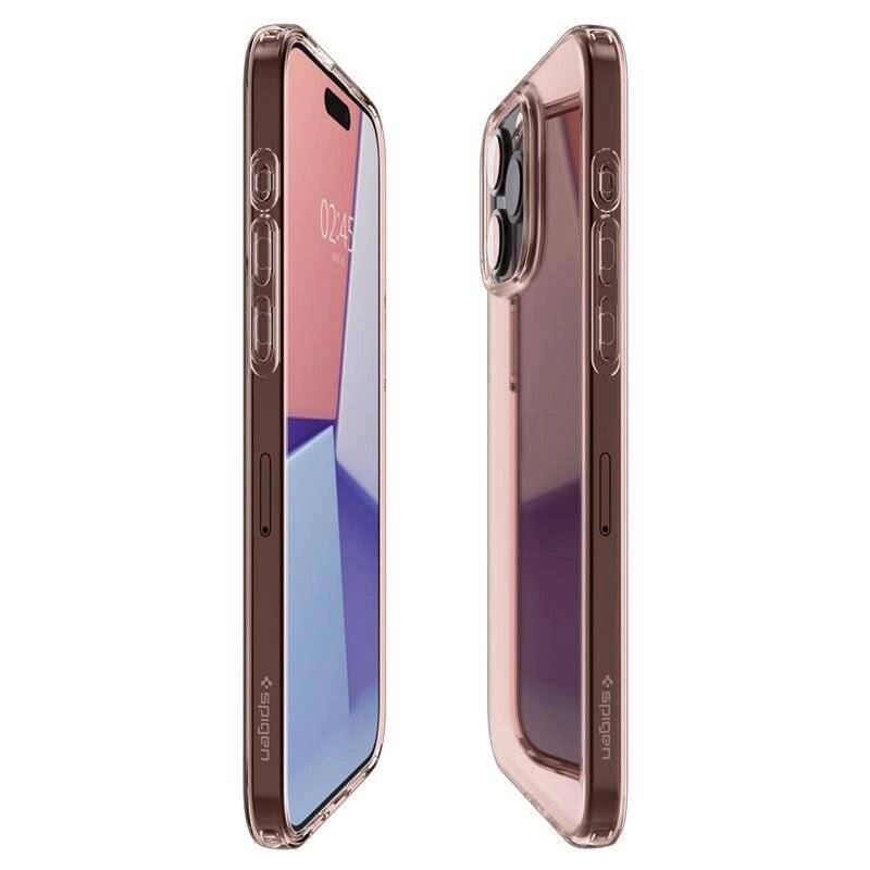 Spigen Crystal Flex Hülle iPhone 15 Pro Max – rosa transparent
