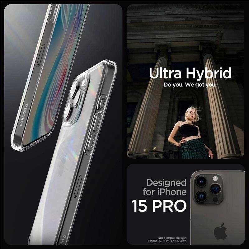 Spigen Crystal Hybrid-Hülle iPhone 15 Pro – transparent