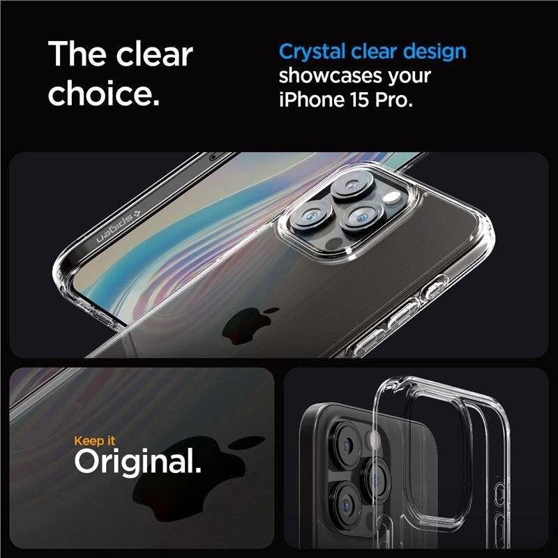 Spigen Crystal Hybrid-Hülle iPhone 15 Pro – transparent