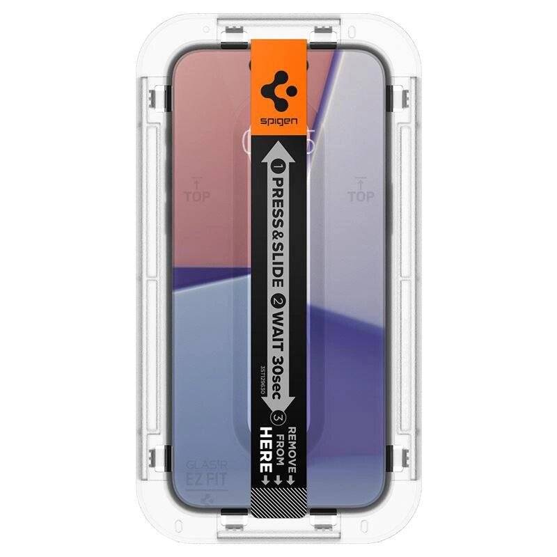 Spigen Glas.tR EZ Fit gehärtetes Glas iPhone 15 Plus / 16