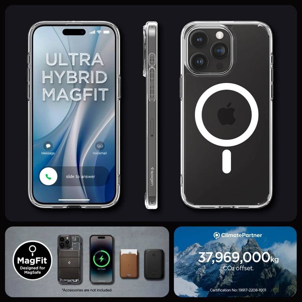 Spigen Ultra Hybrid Mag-Hülle MagSafe iPhone 15 Pro Max – weiß