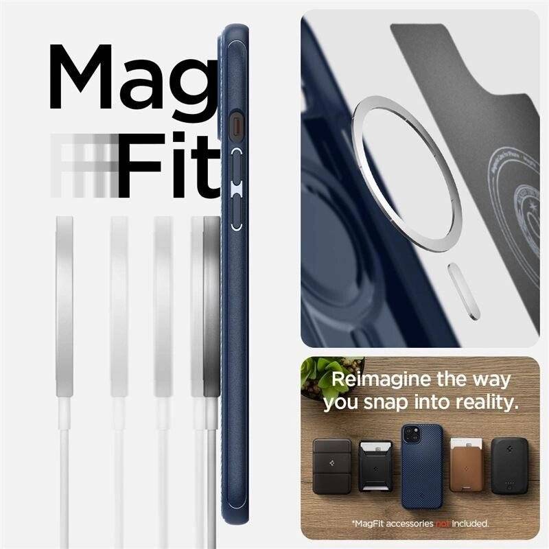Spigen Mag Armor Hülle MagSafe iPhone 15 Plus – blau