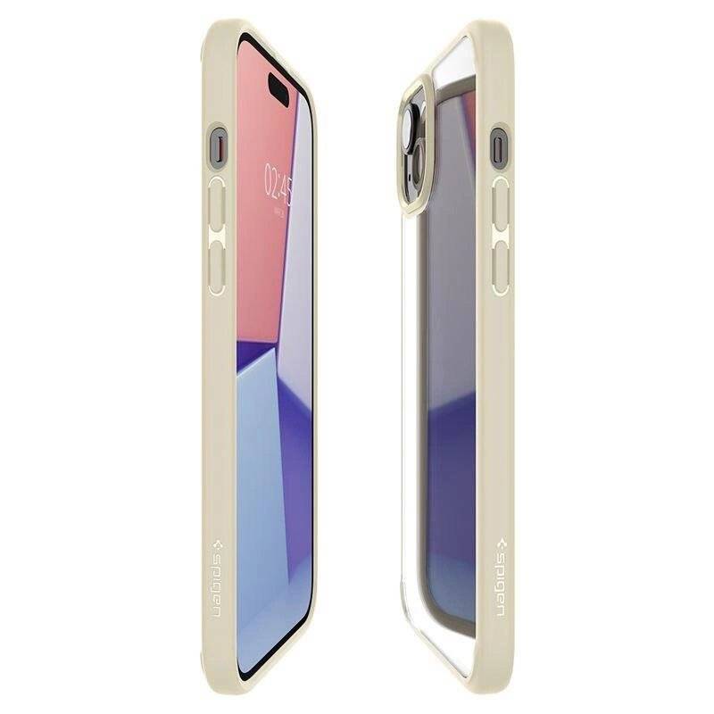 Spigen Crystal Hybrid-Hülle iPhone 15 Plus – transparent beige